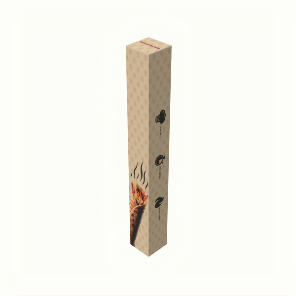 5x5x40 cm Krome Karton Zurna Dürüm Kutusu