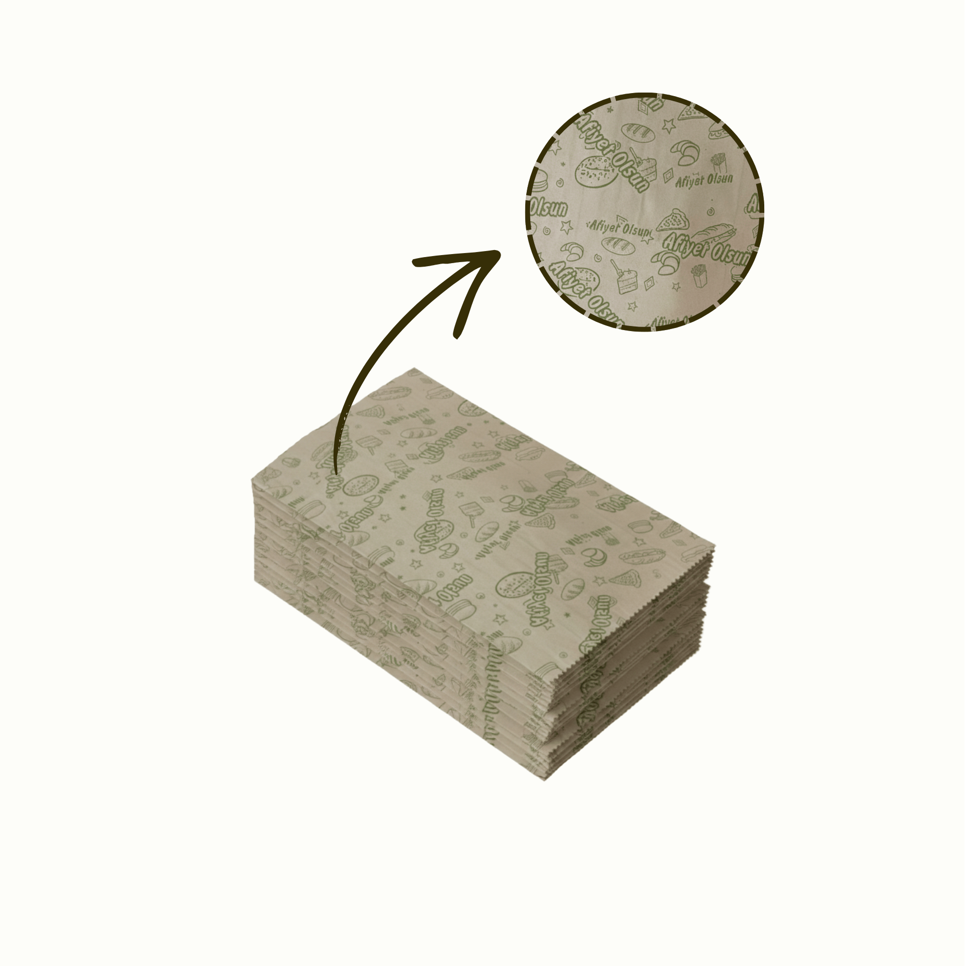 3. Hamur Afiyet Olsun Pastane Kese Kağıdı (kg)